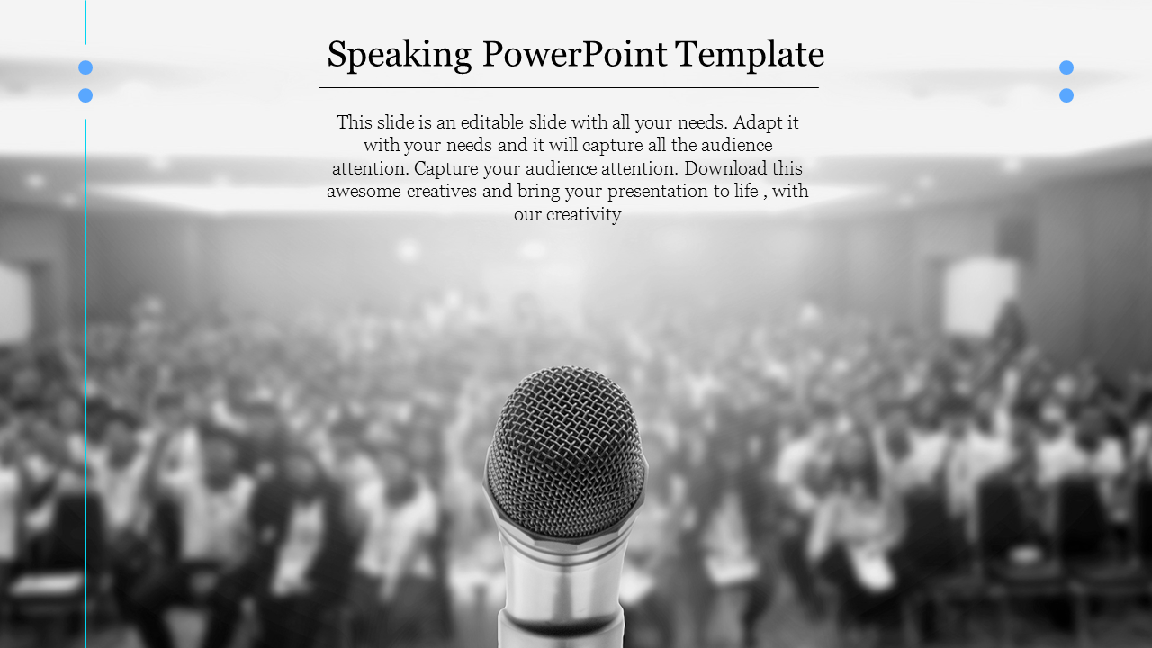 Free - Attractive Speaking PowerPoint Template for Your Business